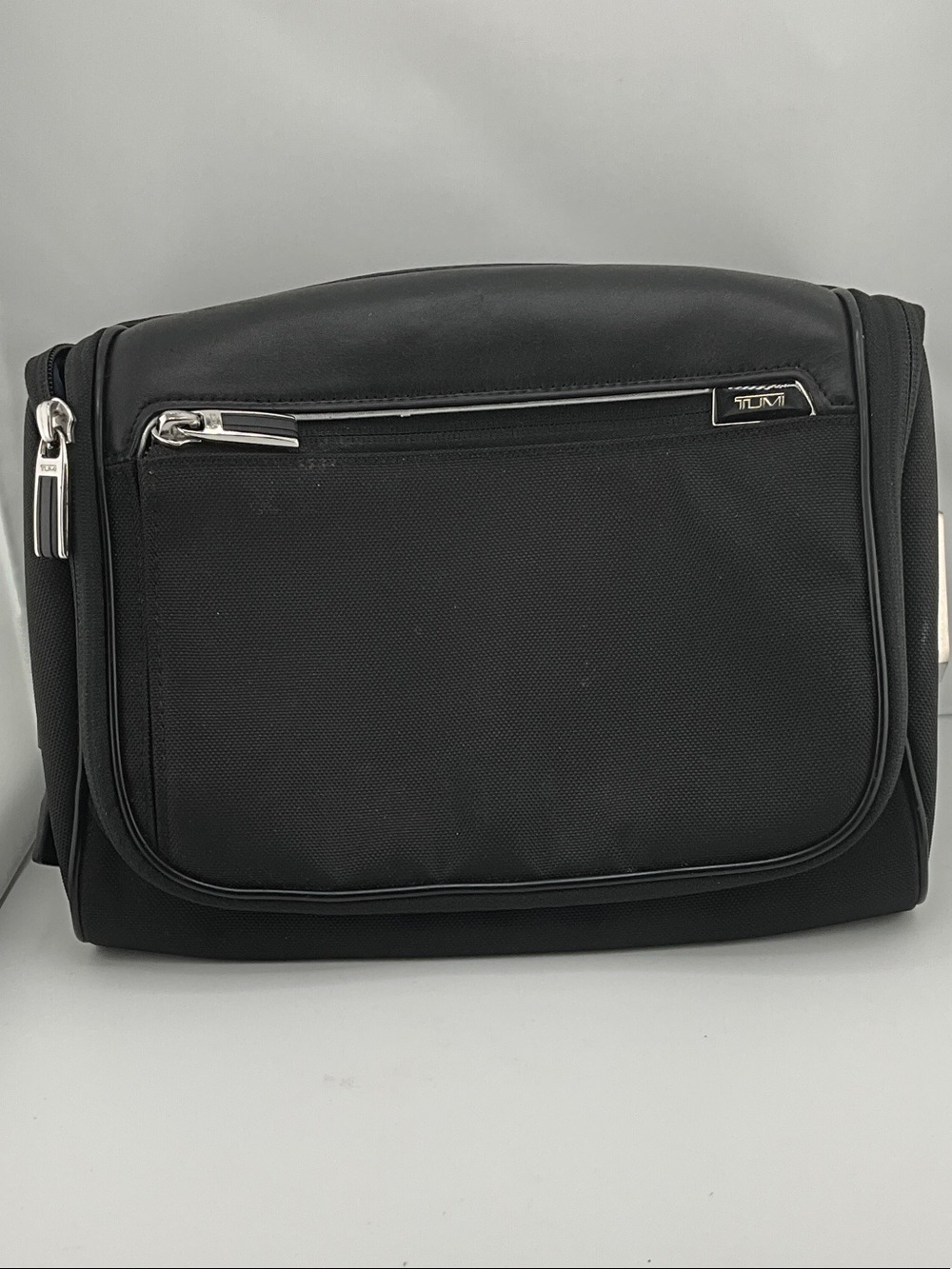 #R45 TUMI Alpha Black Travel Kit with Silver Accents (Retail $285 CAD)